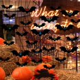 thumbnail image 4 of Hanging Bats Halloween Decorations Halloween Hanging Flying Bat With Glowing For Outdoor Decor, 4 of 9