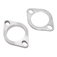 thumbnail image 1 of Exhaust Flange Connection Kit Stainless Steel Exhaust Flange Gasket 2PCS 2  2.5in Exhaust Flange Connection Kit Stainless Steel Universal For Exhaust Downpipe Catback Headers, 1 of 8