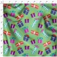 thumbnail image 4 of Soimoi Green polyester Crepe Fabric Gift Box Party Print Fabric by the Yard 52 Inch Wide, 4 of 5