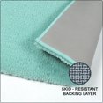 thumbnail image 4 of Tapis de bain en polyester bleu sarcelle uni 3K Hometrends, 4 of 8