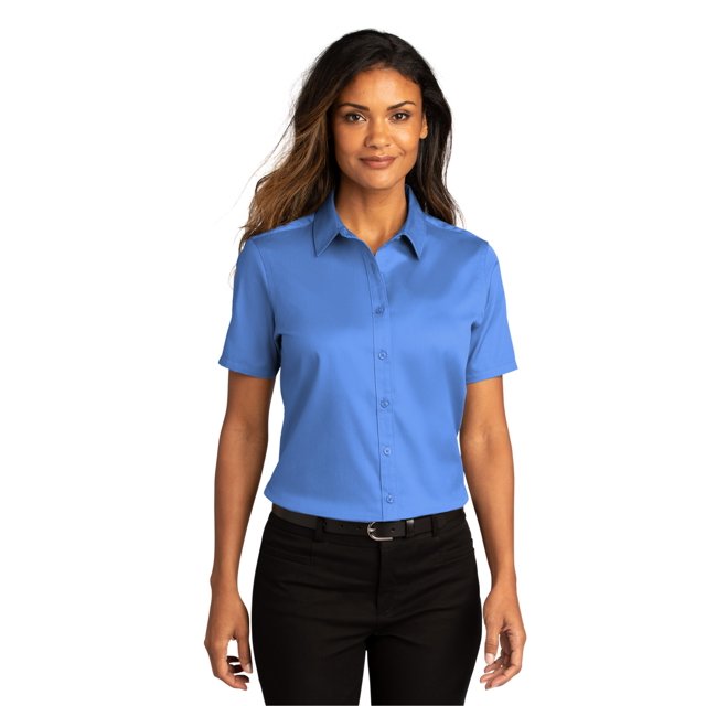 Port Authority Chemise à Manches Courtes SuperPro React Twill pour Femmes - LW809