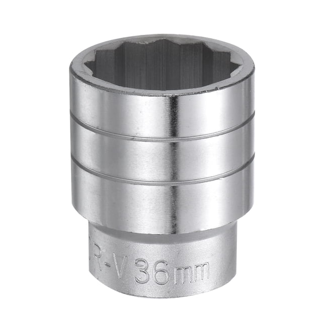 Unique Bargains 36mm 12 Point Shallow Socket 3/4' Drive Standard Metric Chromium Vanadium Steel