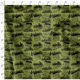 thumbnail image 4 of Soimoi Green polyester Crepe Fabric Mountains & Text Decor Fabric Printed Yard 52 Inch Wide, 4 of 5