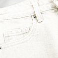 thumbnail image 2 of AherBiu Plus Size Jean Shorts for Women Frayed High Waisted Ripped Jeans Tassels A-Line Denim Shorts, 2 of 5