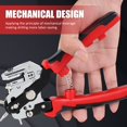 thumbnail image 3 of Revolving Punch Plier Kit Professional Leather Hole Puncher Set Heavy Duty Leather Punch Tool with 6 Solid Holes for Belts  Watch Bands  Handbag Straps, 3 of 9