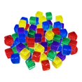 thumbnail image 3 of Milaget 100 Pcs/Set Six Sided 10mm Acrylic Transparent Portable Table Playing Games - Multicolor, 3 of 9
