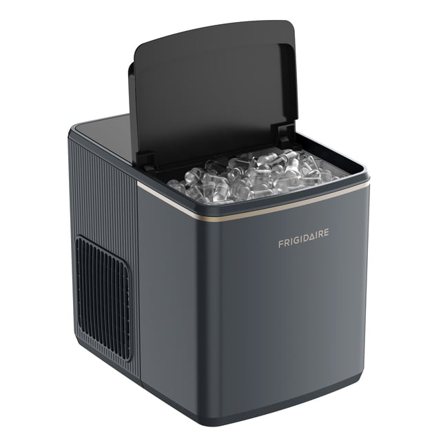 Frigidaire 26lbs. Countertop Bullet Ice Maker, Portable Ice Machine with Touch Controls, Grey