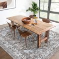 thumbnail image 4 of Garvee Tapis Vintage Usé 5'x7' pour Salon, Tapis Lavable à Médaillon Rétro Antidérapant et Résistant aux Taches pour Intérieur Chambre Bureau à Domicile, Kaki, 4 of 8