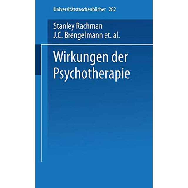 Wirkungen der Psychotherapie (Universitétstaschenbcher) (Édition Allemande)