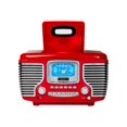 thumbnail image 3 of Crosley Corsair Radio de Table Am/FM Bluetooth avec Lecteur CD et Double Réveil, Rouge, 3 of 3