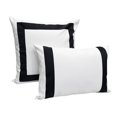 thumbnail image 4 of Versailles - Valentina Cushion Cover, 20" x 20", Machine Washable, Black, 4 of 4