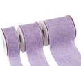 thumbnail image 2 of Joycrosso Burlap Wired Edge Ribbon 4 inch x 10 Yards, Lt. Purple, Ideal for Crafting, Gift Wrapping, Wreath, Christmas Tree, and Rustic Wedding Decorations, 2 of 4