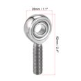 thumbnail image 2 of Unique Bargains SSA10T/K Roulement d'Extrémité de Tige en Acier Inoxydable M10x1.5 à Filetage Main Droite de 10 mm, 2 of 5