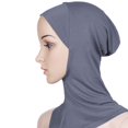 thumbnail image 2 of Women's Hijab Full Neck Coverage Head Scarf Inner Headdress Gray, 2 of 4