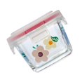 thumbnail image 4 of Box Lunch Glass Bento Container Containers Freezer Baby Office Toddler Picnic Jar Snack Salsa Compartment Prep Food, 4 of 6
