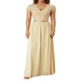 thumbnail image 2 of Women‘s Prom Maxi Dress Lace Patchwork Backless V Neck Elegant Evening Party Cocktail Dress, 2 of 6