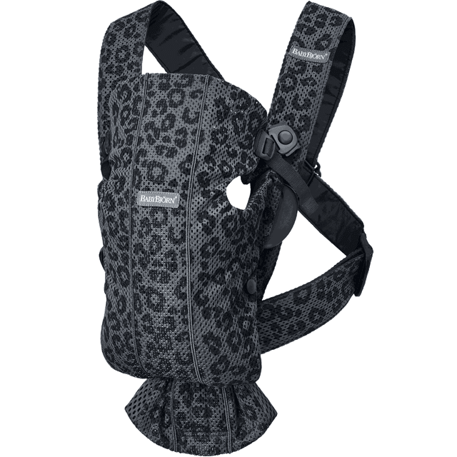 BabyBjorn Baby Carrier Mini, 3D Mesh, Anthracite/Leopard