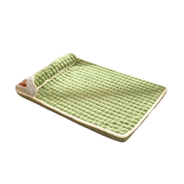 QualitChoice Elastic Cat Bed Mat Anti Slip Bottom For Health Caring Caring For Pets Cervical Vertebrae. Bottom green s:50*35CM