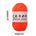 thumbnail image 3 of Birdeem 5 Strands Milk Cotton Doll Crochet Diy Knitting Thread Baby Sweater Wool Ball, 3 of 6