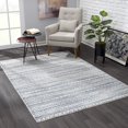 thumbnail image 1 of homeroots home decor 390070 4’ x 6’ Navy Blue Decorative Stripes Area Rug, 1 of 1
