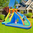thumbnail image 2 of Goplus Inflatable Water Slide Mighty Bounce House Jumper Castle Moonwalk W/ 735W Blower, 2 of 9