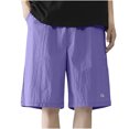 thumbnail image 1 of Diufon Men's Athletic Shorts Cotton Linen Drawstring Waisted Outdoor Sport Shorts Spring Summer Shorts with Pockets, 1 of 5