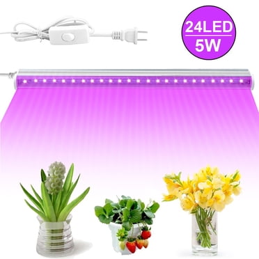MesaSe 24 LED Grow Light Bars Indoor Hydroponics Plants Flower Grow Lamps Straps 24 LED Grow Light Bars Indoor Hydroponics Plants Flower Grow Lamps