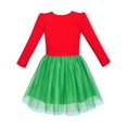 thumbnail image 2 of Robe Fille Noël Renne Grelot Manches Longues 6 Ans, 2 of 7