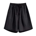 thumbnail image 1 of XZNGL Shorts de Mode pour Femmes Shorts en Denim Unis Décontractés Amples avec Poches pour Femmes, 1 of 2
