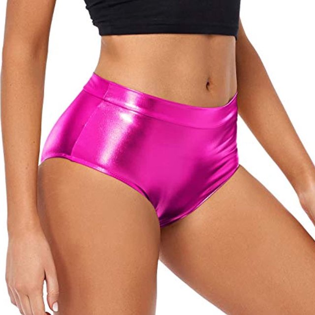 Women High Waisted Booty Shorts Rave Bottoms Sexy Comfortable Club Dancing Wear