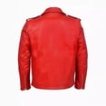 thumbnail image 3 of Pisexur Faux Leather Jacket Men Men's Motorcycle Leather Jacket Top With Zipper Plus Size Leather Jacket Motorcycle Jacket, 3 of 5