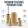 thumbnail image 3 of Clara Clark Bathroom Accessory Set, Gold Bathroom Décor with Toothbrush Holder Set, Bathroom Curtains Shower Set, 3 of 7