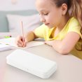 thumbnail image 2 of RXIRUCGD Plastic Pencil Case with Snap Closure, White, 2 of 6