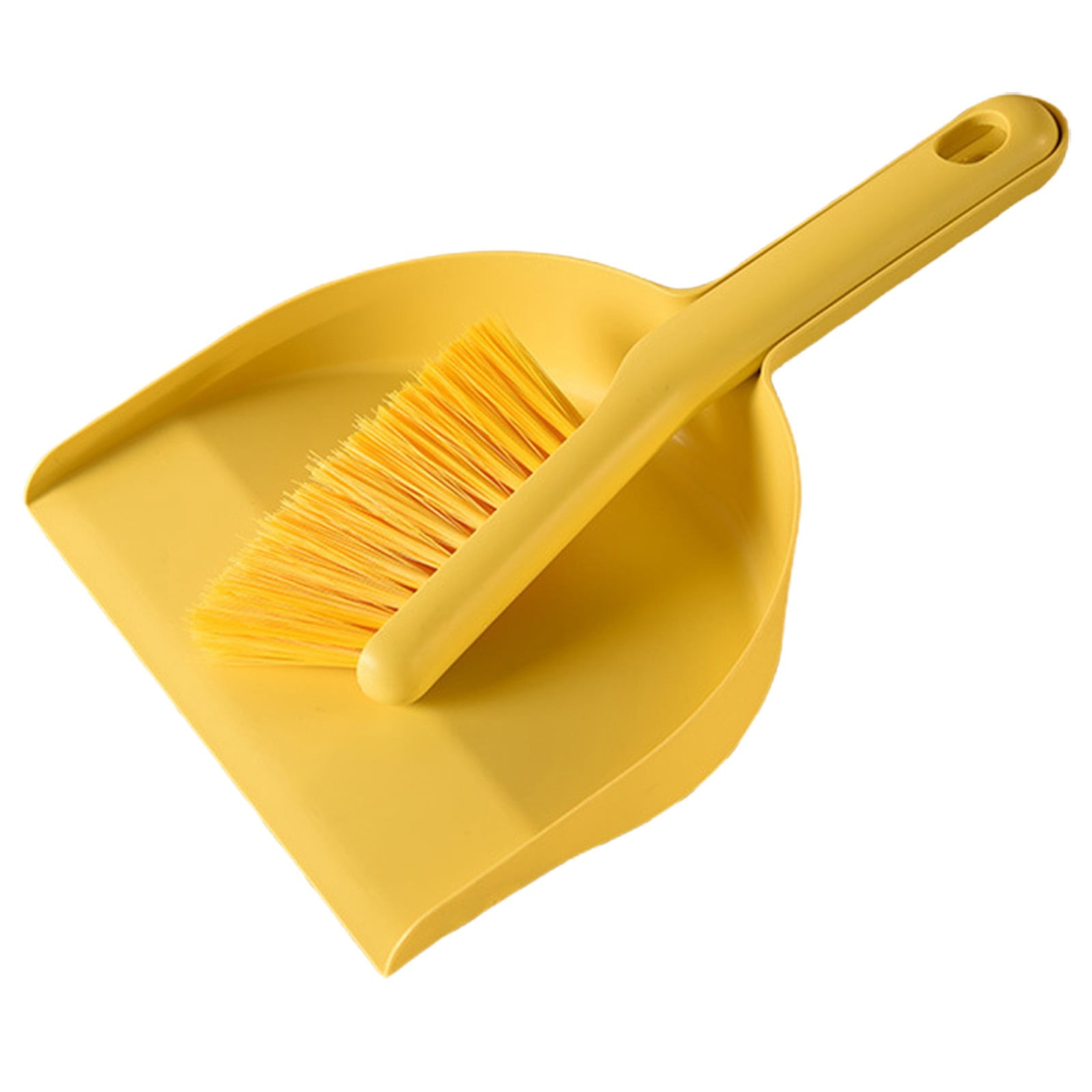 ZTTD Mini Broom and Dustpan Set, Small Dust Pan and Brush Set with Handle Dustpan Teeth for Cleaning Hair Suitable for Office Desks Drawers Sofas Outdoor Camping