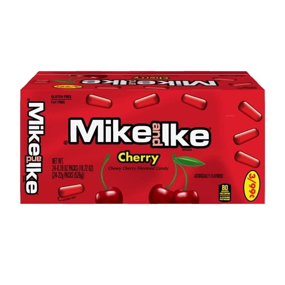 Mike and Ike Cerise Boîte de 0.78 oz.