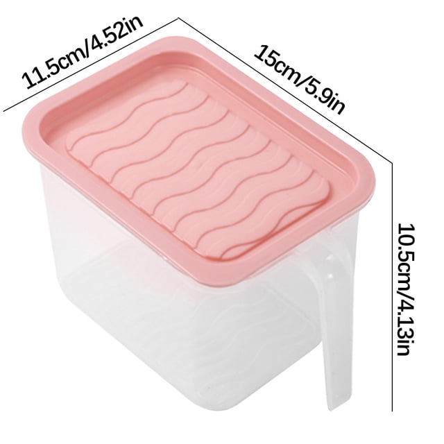 Bocaux à Bonbons avec Couvercles Bocal de Rangement Multigrains pour Orge Bocal de Rangement pour Noix et Bonbons Bocal de Rangement Sec Bocal de Rangement Transparent avec Poignée Bocaux à Bonbons en Plastique