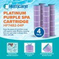 thumbnail image 3 of Hurricane Filters HF7482-04P Platinum Purple Pool Filter Cartridge for Unicel C-7482, Filbur FC-0820, Jandy Industries CL580, CV580, and More, 4-Pack, 3 of 7