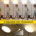 thumbnail image 2 of OUTON Sky LED Torchiere Floor Lamp with Remote Control Super Bright 4 Color Temperature Dimmable Lamp for Living Room, Brown, 2 of 7