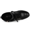 thumbnail image 4 of Unique Bargains Women's Round Toe Block High Heel Lace Up Platform Boots, 4 of 7