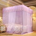 thumbnail image 4 of Luxury Princess Four Corner Post Bed Curtain Canopy Netting Mosquito Net Bedding (L), 4 of 13