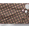 thumbnail image 3 of Soimoi polyester Crepe Fabric Floral & Circle Geometric Print Fabric by the Yard 42 Inch Wide, 3 of 3