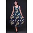 thumbnail image 2 of Bimba Robe de Plage Bohème Sans Manches Midi à Bretelles Imprimée Florale pour Femme - Xxx-Grand, 2 of 5