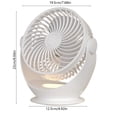 thumbnail image 2 of RKSTN portable fan Desk Fan With Night Light Table Desktop Air Circulator Fan Small But Powerful With 3 Speed Adjustable Tilt For Home Dorm Office Bedroom Kitchen, 2 of 5