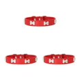 thumbnail image 3 of Maytalsory Confortable Porter Collier de Chat en Plusieurs Tailles avec Élégant PU PU Collier de Chat Colliers de Chiens Rouges 1.5 * 37cm 3Set, 3 of 6