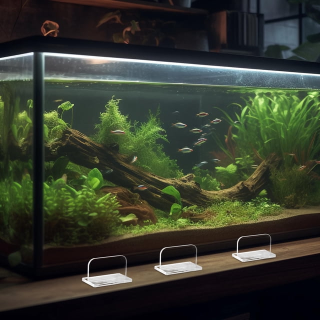 Luxshiny 4 Pcs Pièces de Capuchon d'Aquarium Poignées de Couvercle de Bac à Poissons en Acrylique Installation Facile