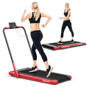 Superfit 2.25HP 2 in 1 Folding Under Desk Treadmill W/ Remote Control APP