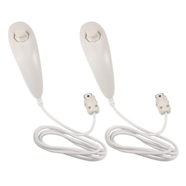 2Packs Wii Nunchuck Controllers Replacement for Nintendo WII U Motion Controllers Video Game