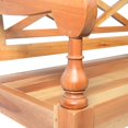 thumbnail image 3 of vidaXL Batavia Bench 98 cm Solid Mahogany Wood Light Brown, 3 of 4