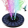 thumbnail image 1 of Colorful Led Solar Fountain With Rotating Nozzle High Power Water Pump With Battery Backup For Pond Swimming Pool, 1 of 8
