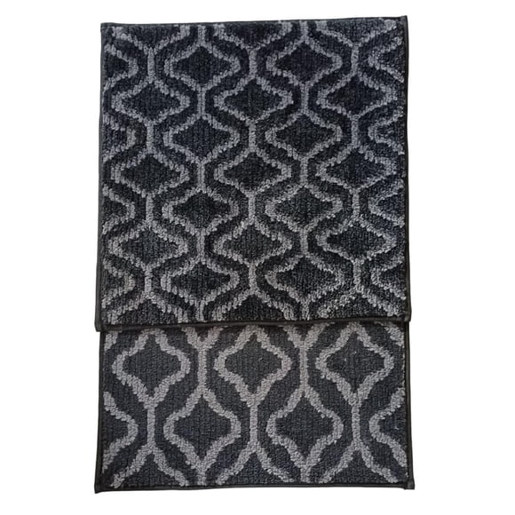 Home Décor Inc. Austin Micro Bathmat Set XVI – 2-Piece, Includes 18" x 18" & 18" x 28" Mats, Soft & Absorbent